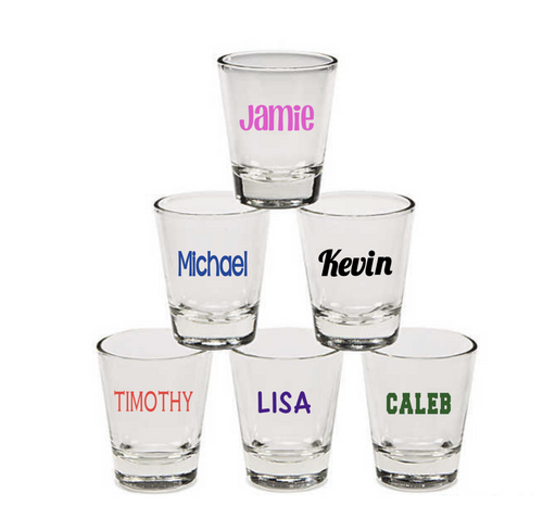 Personalized Shot Glasses (NAME ONLY)