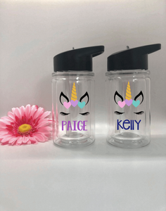 Personalized Kids 10oz Unicorn Water Bottles