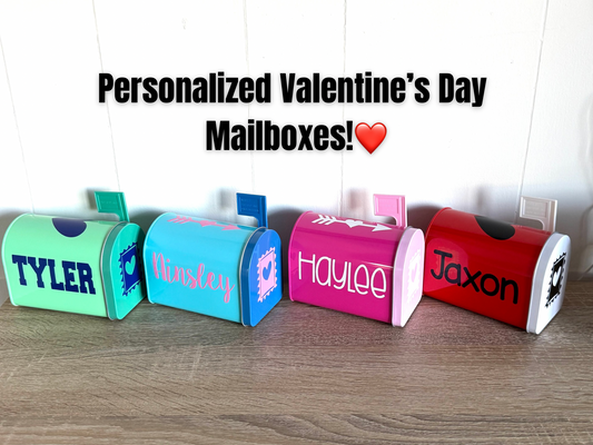 Personalized Valentine's Day Mini Mailboxes