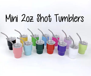Mini 2oz Shot Insulated Tumblers