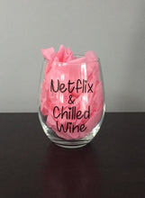 Netflix & Chilled Wine Stemless Wine Glass