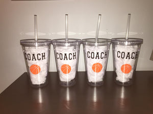 Personalized 16oz Sports Tumblers | 6 Different Font Styles To Choose From!