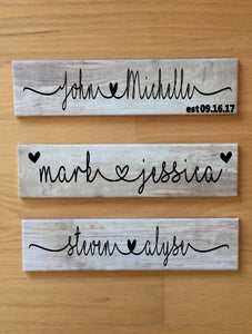 Personalized Marriage/Relationship Plaque