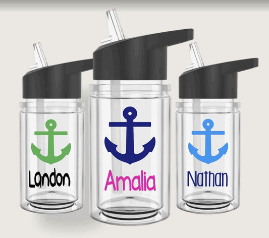 Personalized Kids Anchor Water Bottles