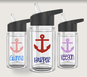 Personalized Kids Anchor Water Bottles