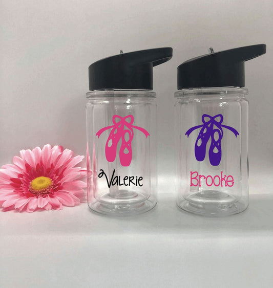 Personalized Ballerina Slipper Water Bottles