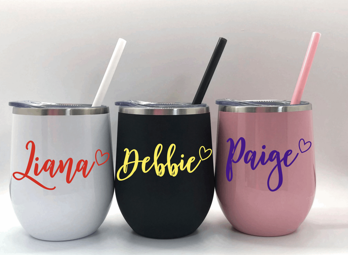 Personalized Stainless Steel Wine Tumblers