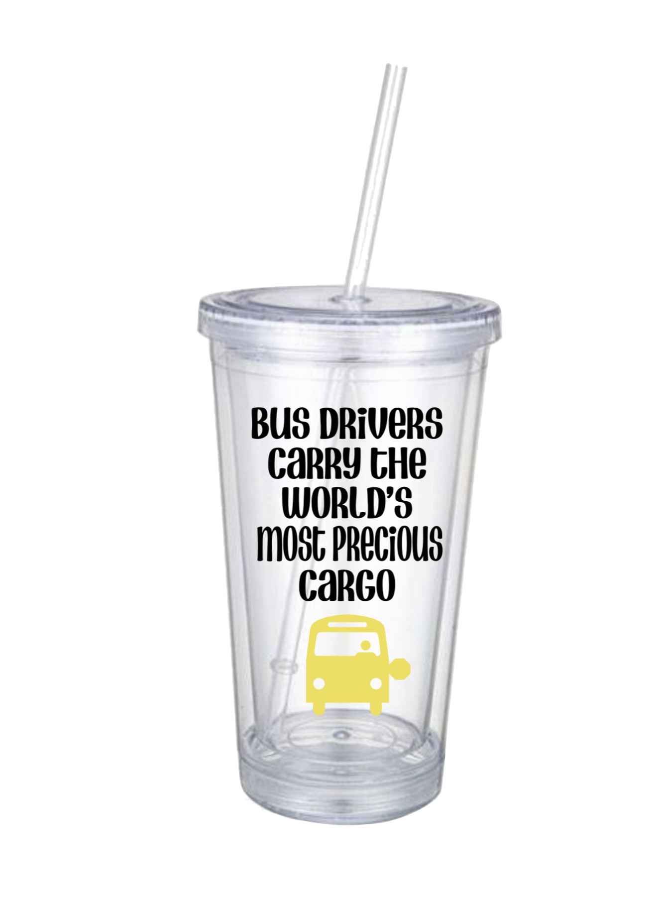 Personalized Tumbler For Bus Drivers