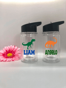 Personalized Kids Dinosaur Water Bottles