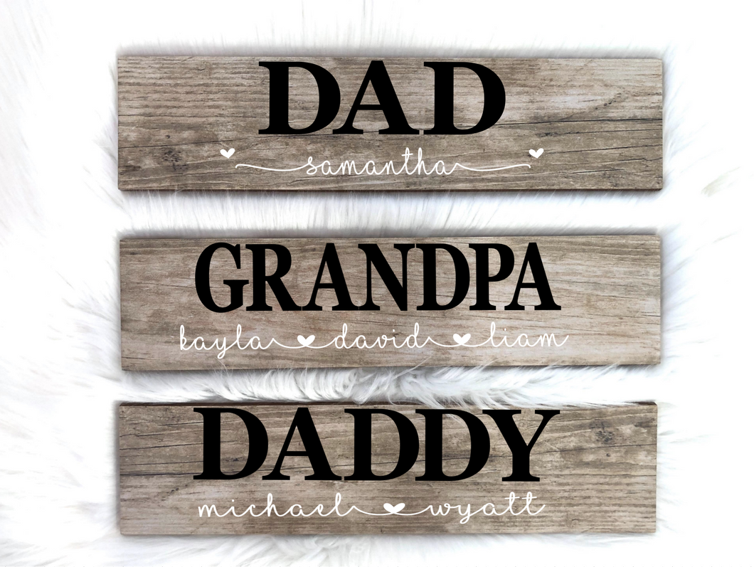 Personalized Father's Day Plaque