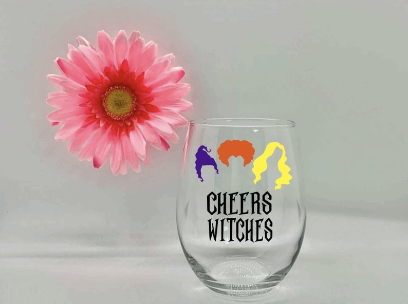 “Cheers Witches” Wine Glass