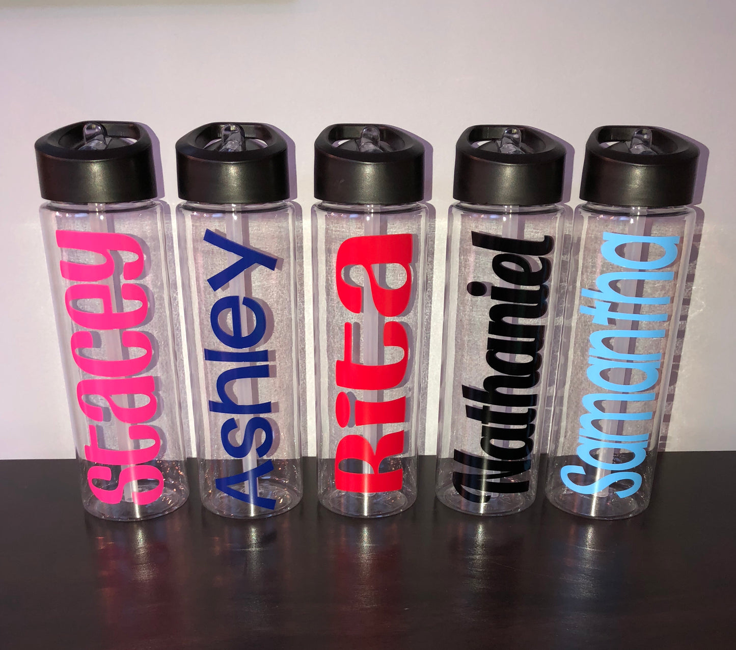 Personalized Water Bottle (Name Only-24oz) | 76 Different Font Styles To Choose From!