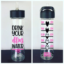 "Drink Your Effing Water" Water Bottle Tracker