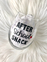After School Snack Wine Glass