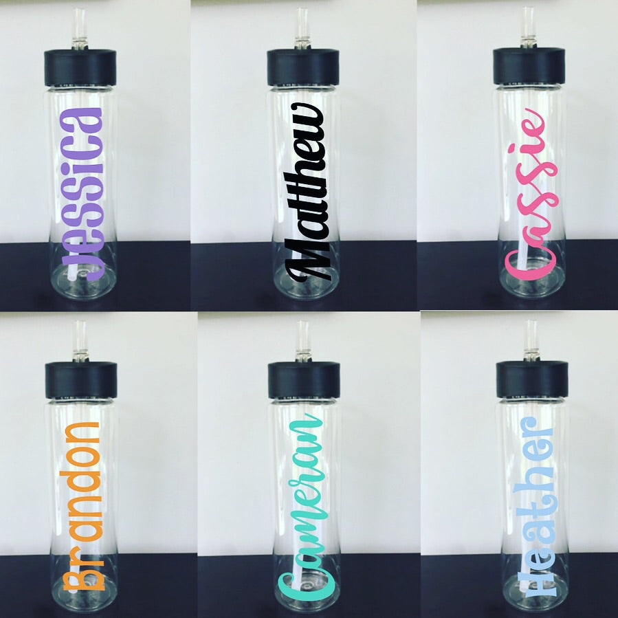 Personalized Water Bottle (Name Only-24oz) | 76 Different Font Styles To Choose From!