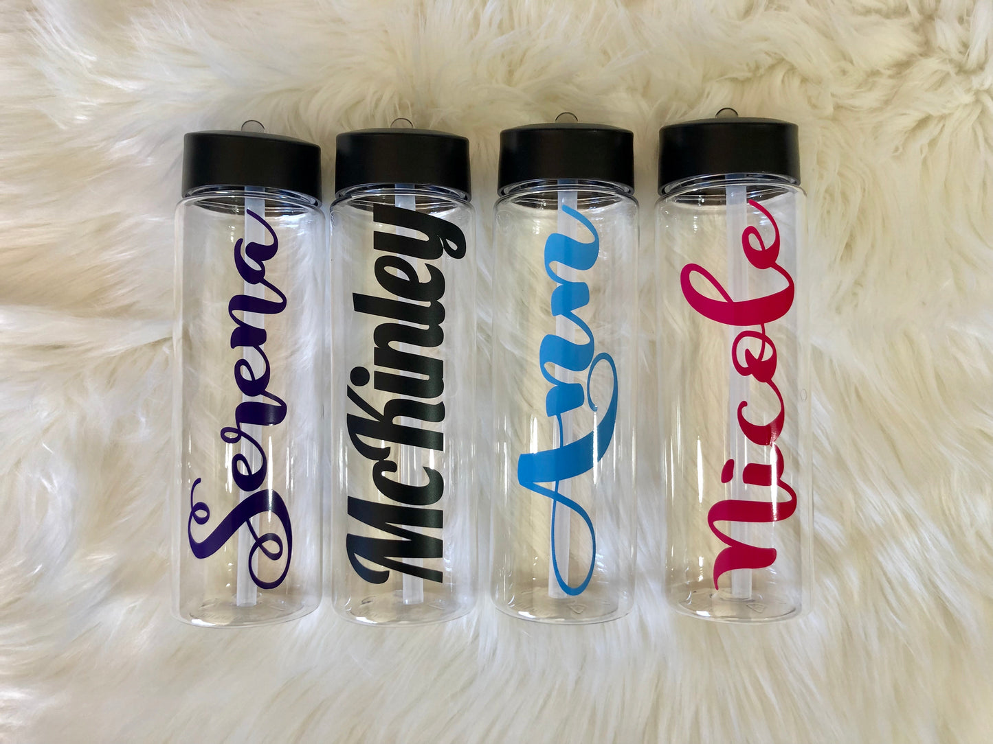 Personalized Water Bottle (Name Only-24oz) | 76 Different Font Styles To Choose From!