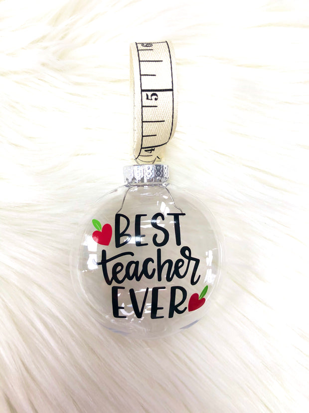 Best Teacher Ever Ornaments