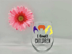 “I Smell Children” Wine Glass