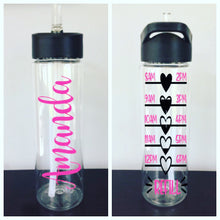 Personalized Water Bottle Tracker (24 oz) | 20 Different Font Styles To Choose From!