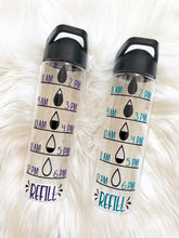 Personalized Water Drop Water Bottle Tracker (24oz) | 20 Different Font Styles To Choose From!