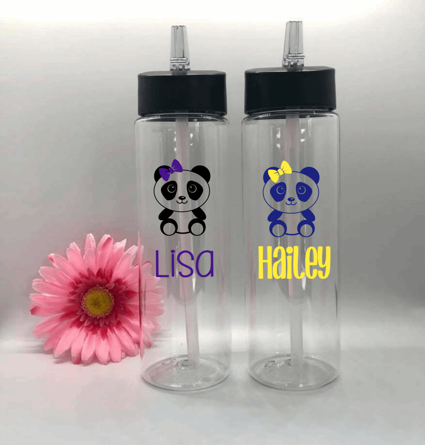 Personalized Panda Water Bottles