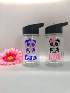 Personalized Kids Panda Water Bottles