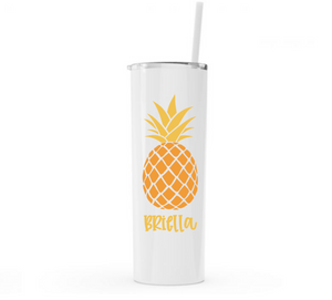 Personalized Pineapple Stainless Steel Tumblers