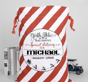 Personalized Santa Sack | Many Different Colors & Font Styles To Choose From!