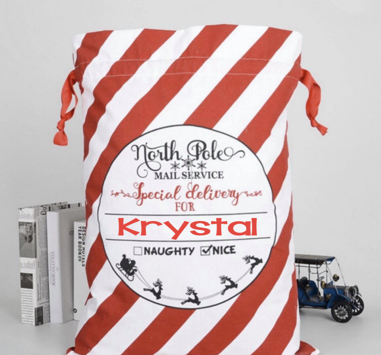 Personalized Santa Sack | Many Different Colors & Font Styles To Choose From!