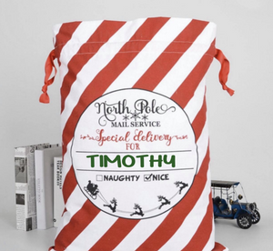 Personalized Santa Sack | Many Different Colors & Font Styles To Choose From!