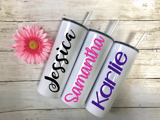 Personalized Stainless Steel Skinny Tumblers