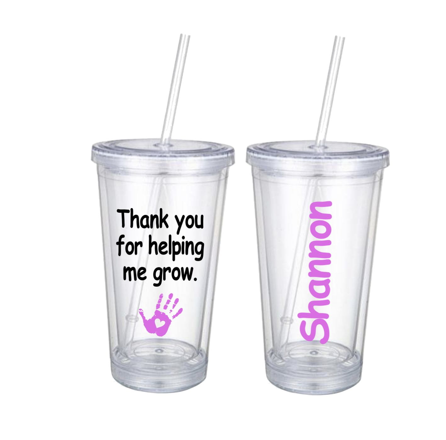 "Thank You For Helping Me Grow" 16oz Tumbler