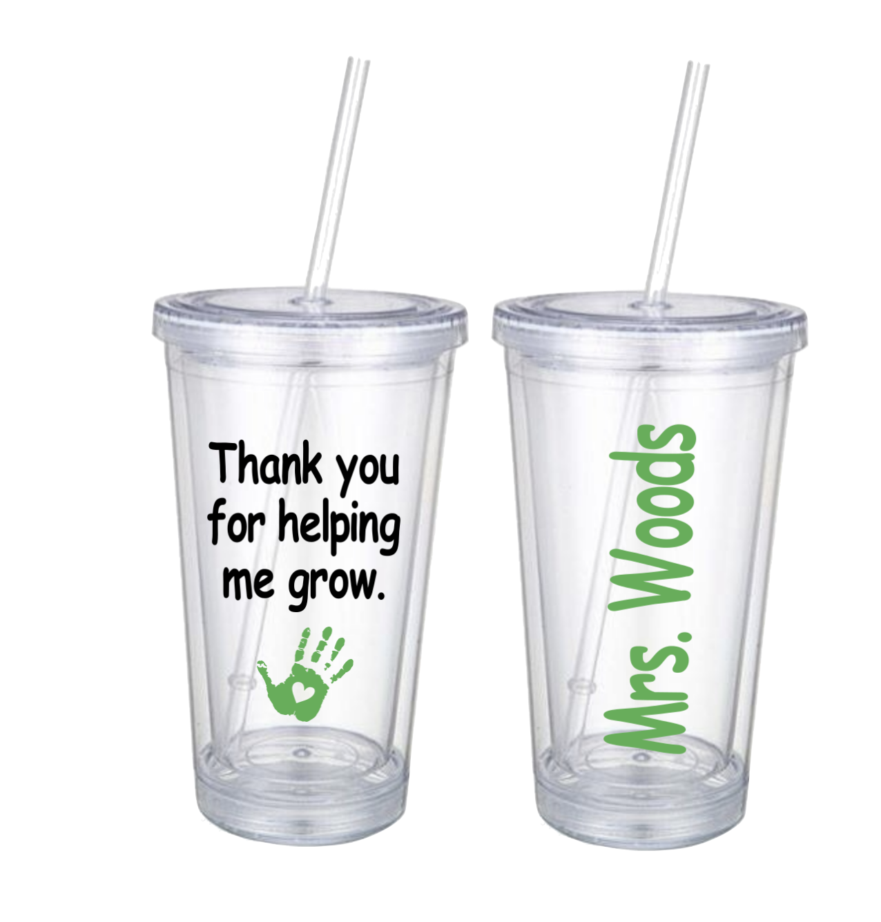 "Thank You For Helping Me Grow" 16oz Tumbler