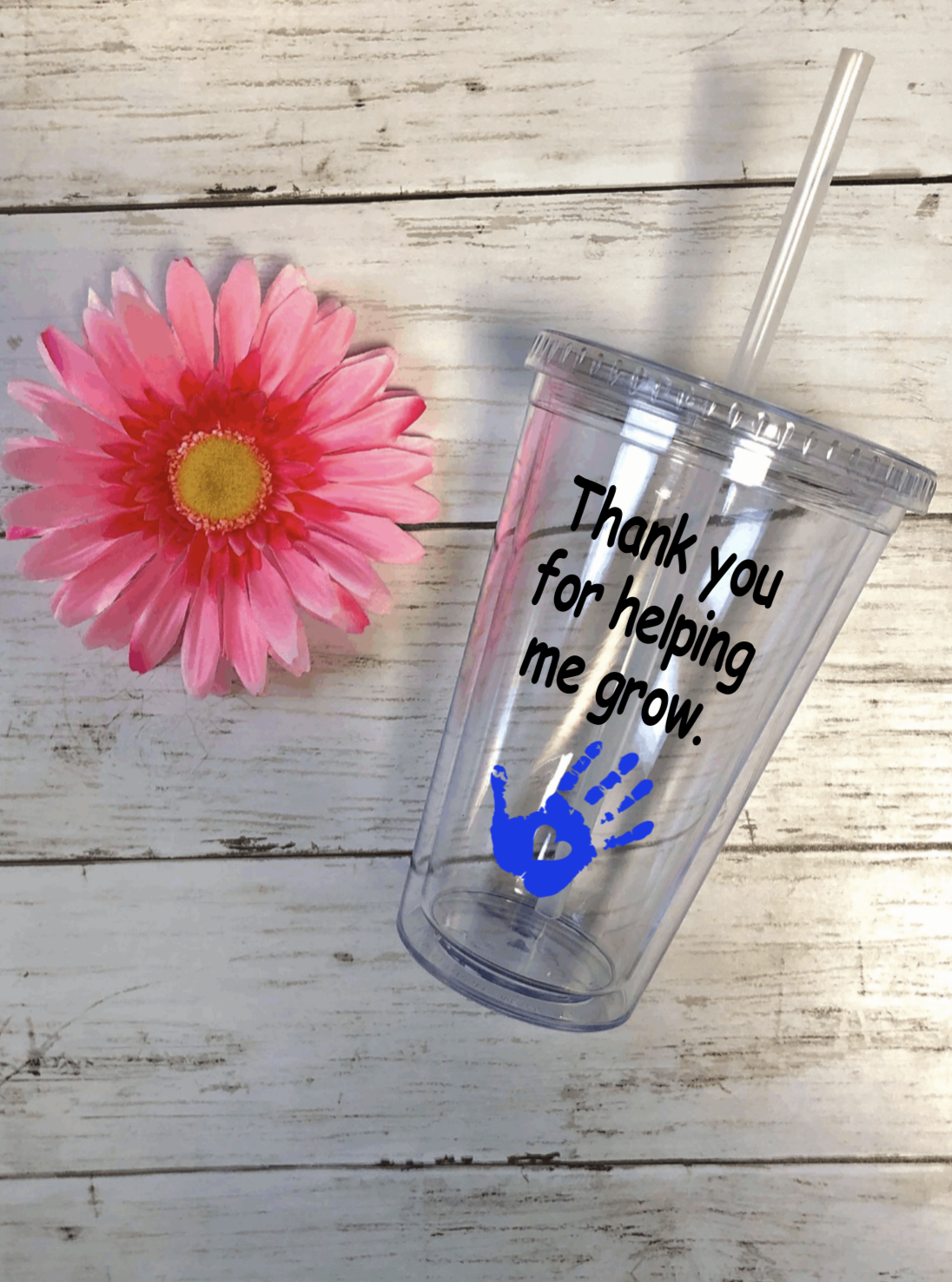 "Thank You For Helping Me Grow" 16oz Tumbler